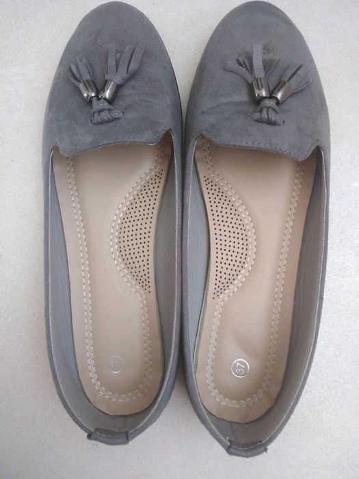 Lordsy z frędzlami, pantofle r. 37