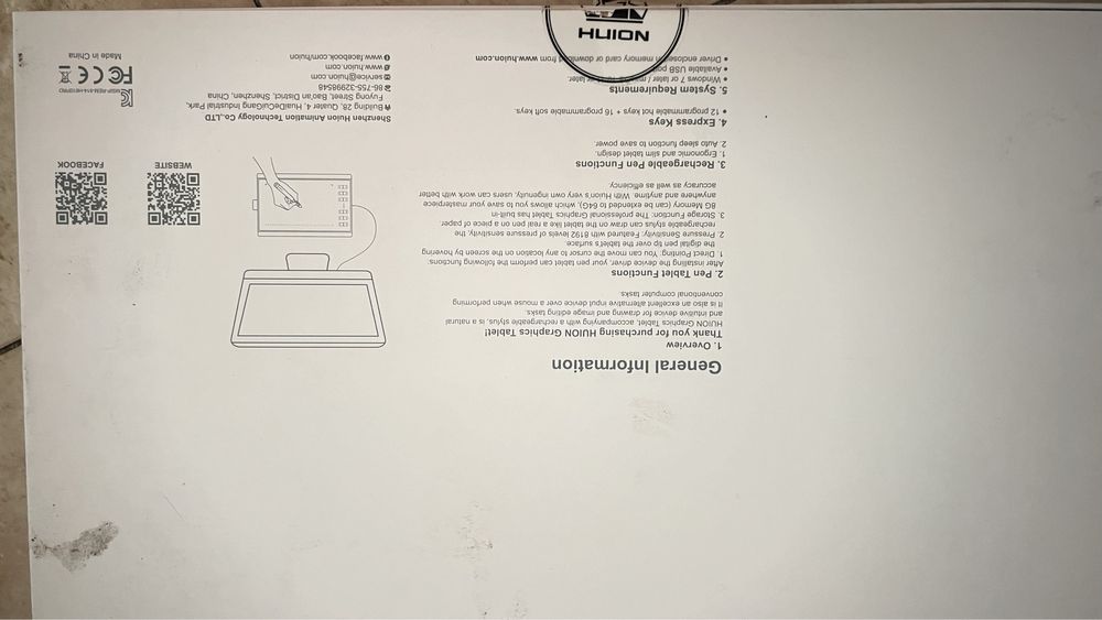 Graphics tablet profissional