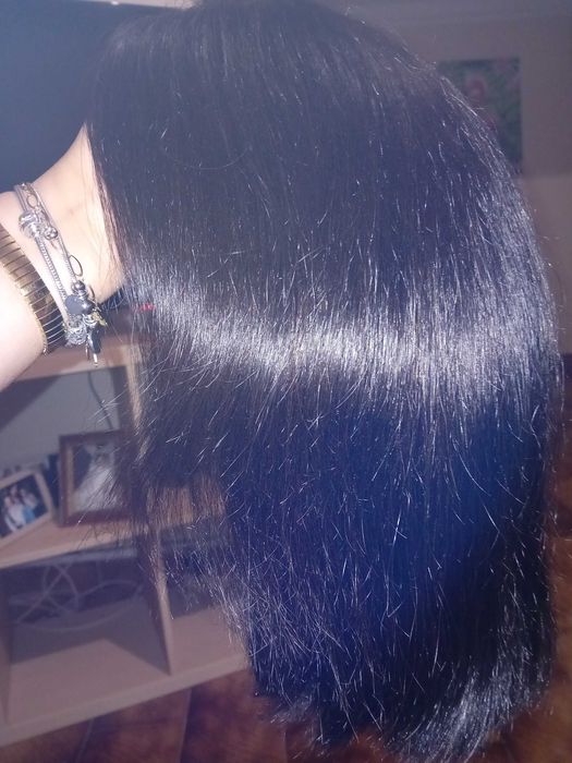 Lace estilo peruca cabelo humano