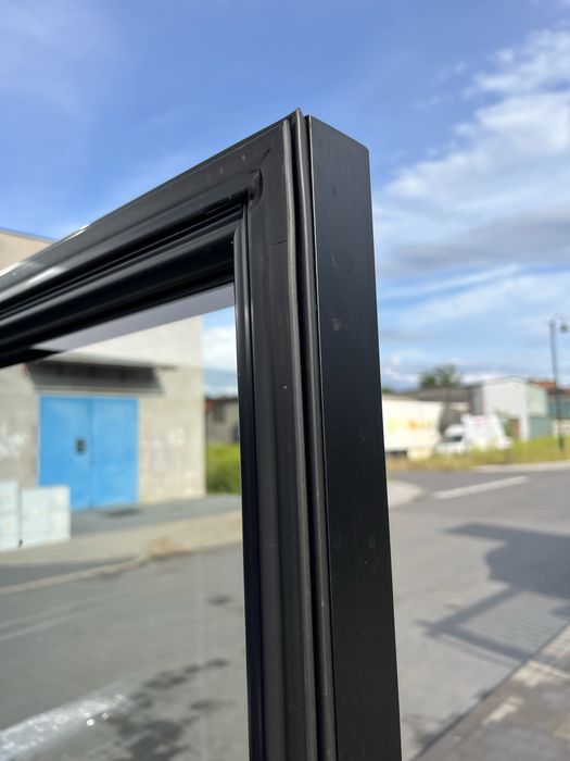 Witryna chłdonicza 120 cm czarna | TRANSPORT GRATIS! +  Gwrancja