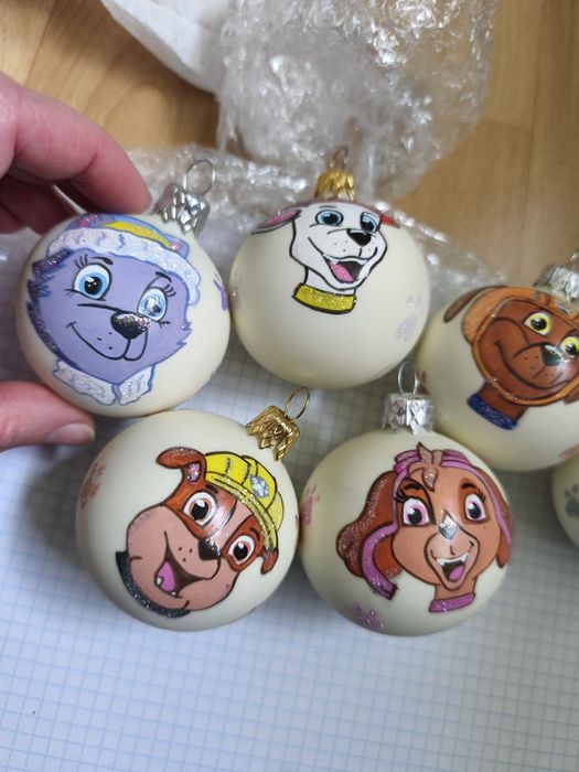 Bombki psi patrol ręcznie malowane