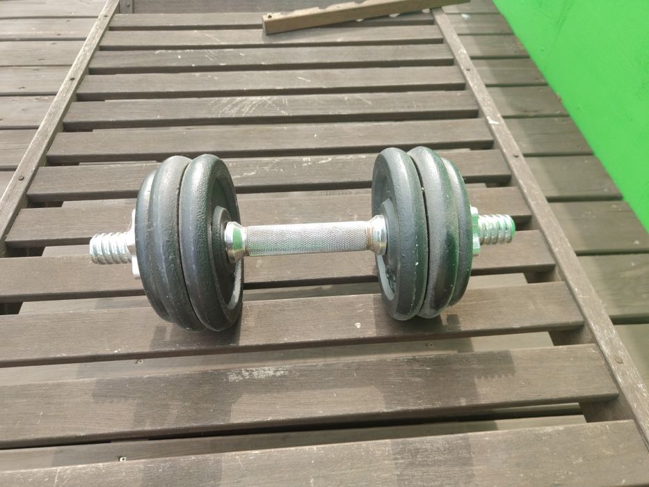 Hantel 10 kg plus gryf