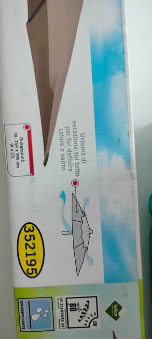 Guarda-sol exterior c/ poste metal