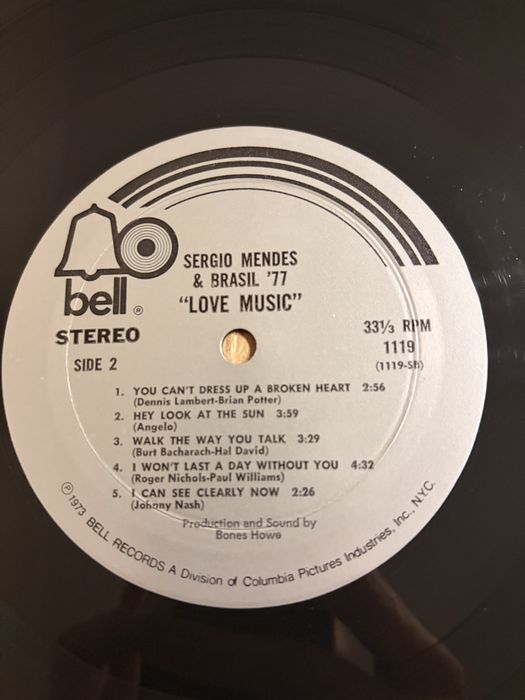 Sergio Mendes and Brasil '77 Love Music USA EX LP