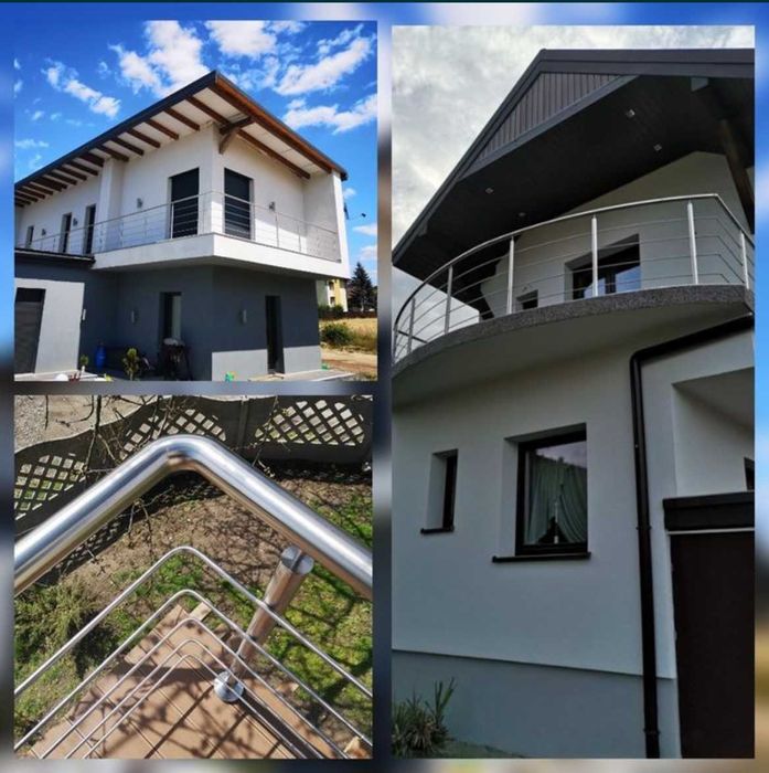 Balustrady aluminiowe, nierdzewne oraz czarna stal ocynkowana