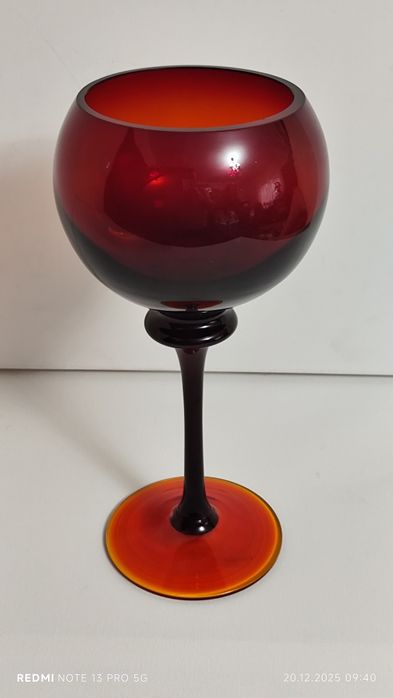 Szkło Kolorowe PRL-u Wazony Patery Owocarki