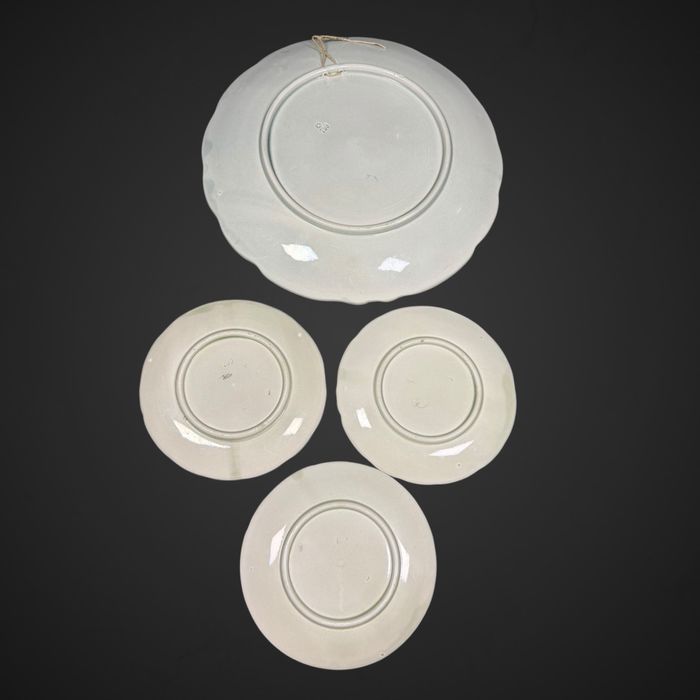 Zestaw patera + talerze majolika Villeroy Boch Łabędzie B5/102511