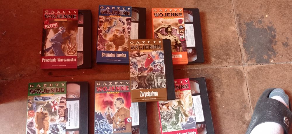Kolekcja kaset wideo 7x VHS