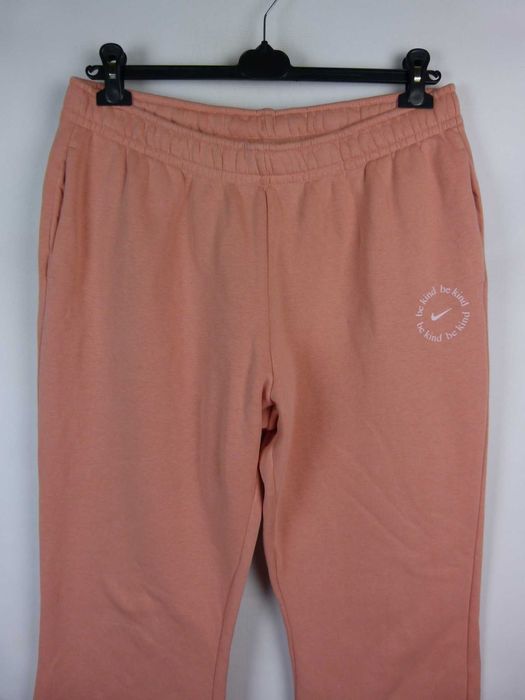 Nike grubsze spodnie dresowe morelka bawełna / XL