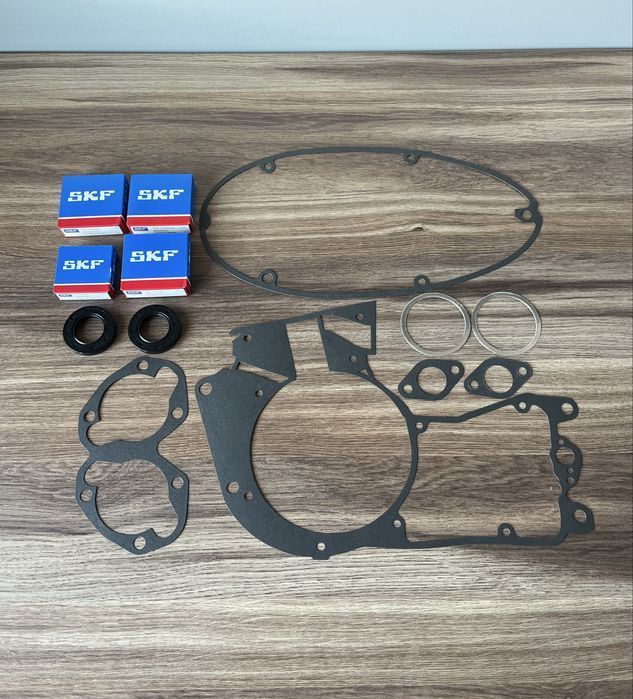 NOWY KOMPLET łożyska SKF uszczelniacze uszczelki JAWA 350 354 KYVACKA