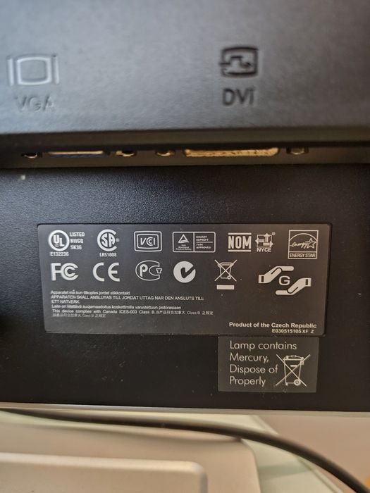 Monitor HP W2216 Junho 2008 - 480513-001