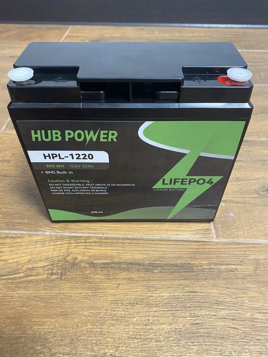 Аккумулятор LiFePO4 12.8В 20А·ч Hub Power HPL-1220