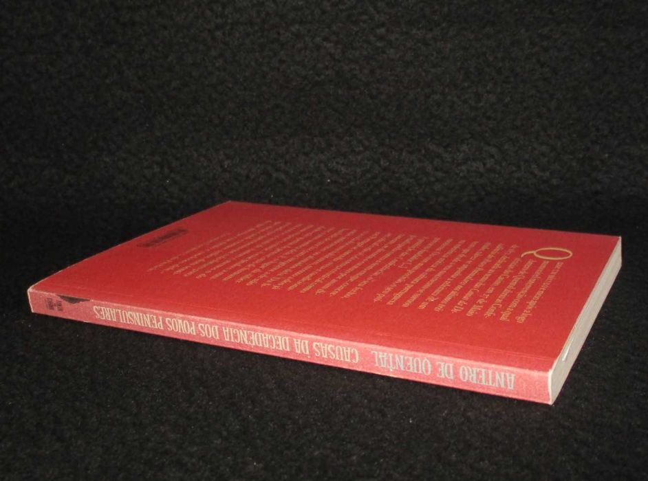 Livro Causas da Decadência dos Povos Peninsulares Antero de Quental