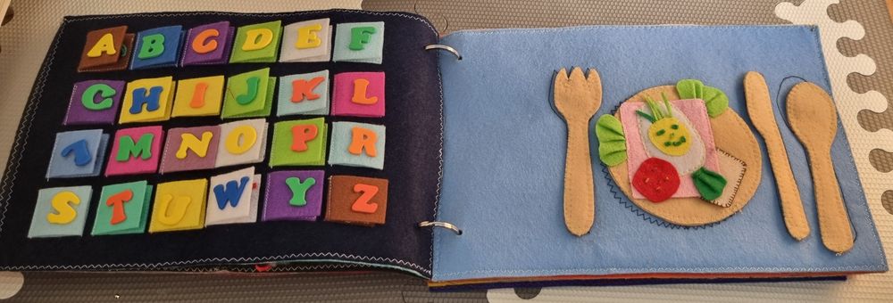 Filcowa sensoryczna książeczka