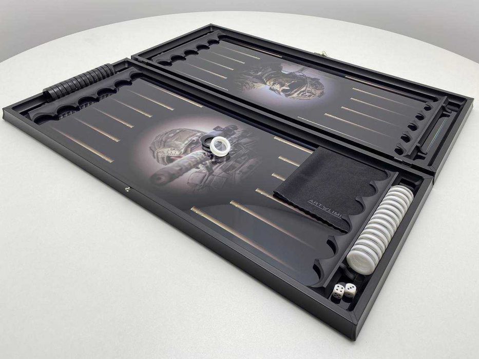 Нарди зі скла "ЗСУ". Подарунок військовому чоловіку, татові, командиру