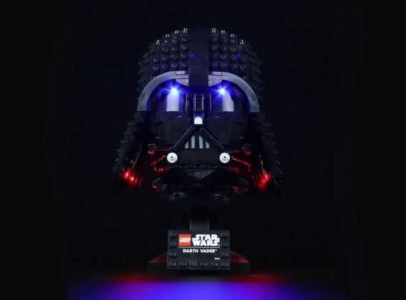 Zestaw Oświetlenia Do Klocków Lego 75304 StarWars Hełm Dartha Vadera
