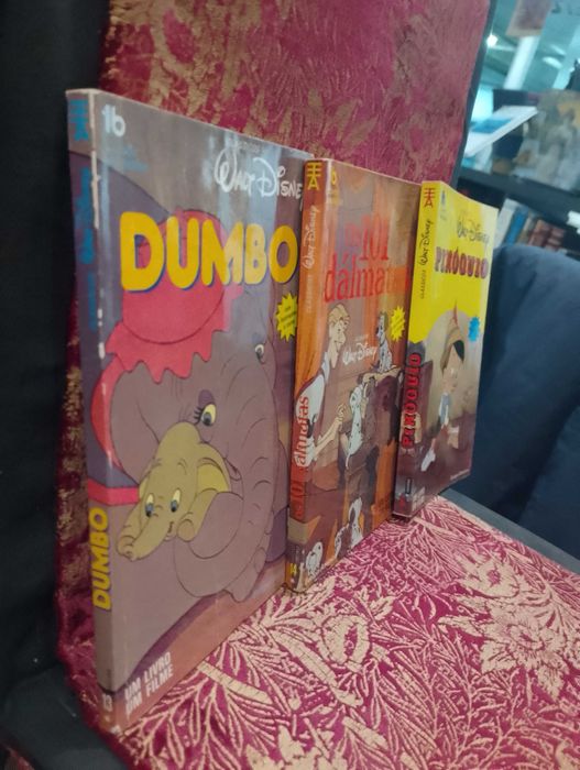 Pinóquio, Dumbo, 101 Dálmatas "Disney" 3 livros