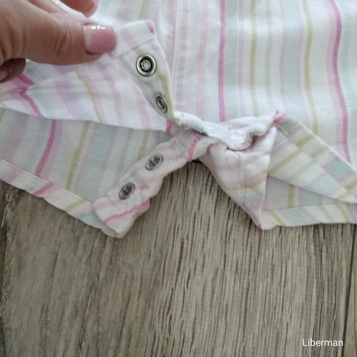 Letni lniany kombinezon NEXT niemowlęcy dla dziewczynki