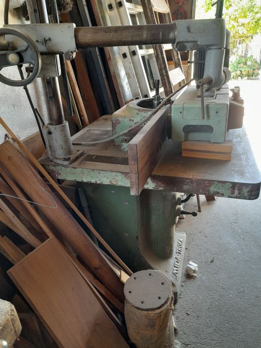 Tupia mida, com alimentador, máquina de carpintaria