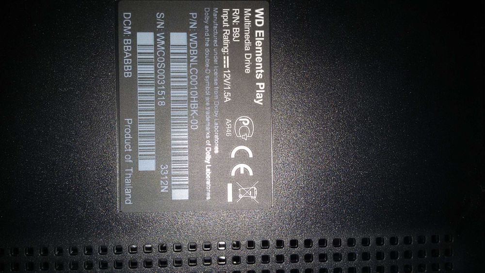 Western Digital Elements Play 1TB - Como Novo