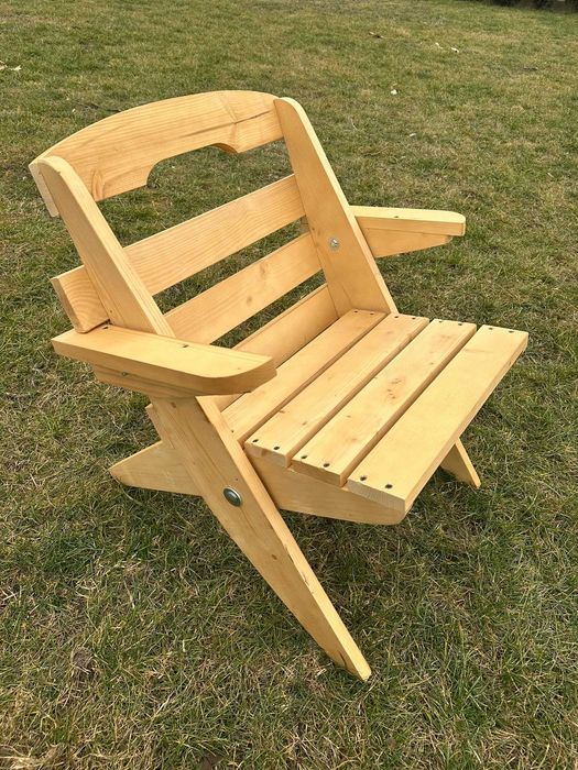 Meble Ogrodowe składane drewniane + poduszki NOWE stół+ 6 krzeseł