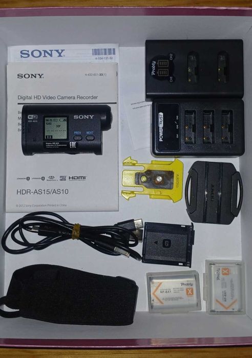 Câmara de Acção Sony HDR-AS15 + Acessórios
