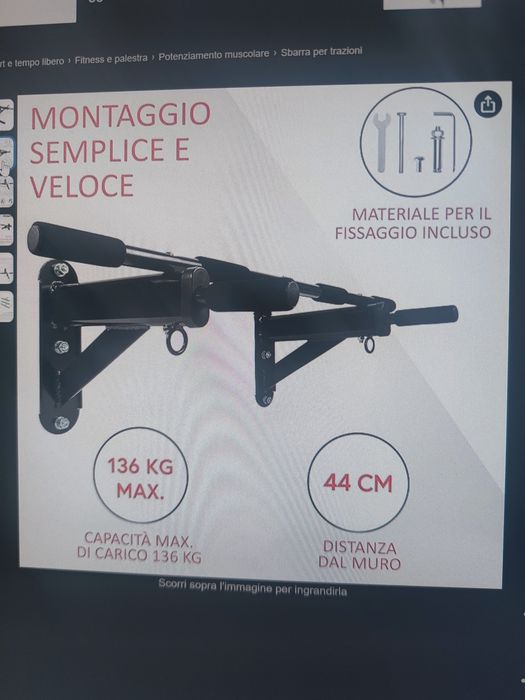 Barra exercício parede