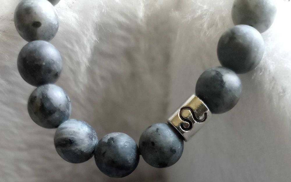 Bransoletka z kamieni naturalnych "LEW" znak zodiaku - handmade