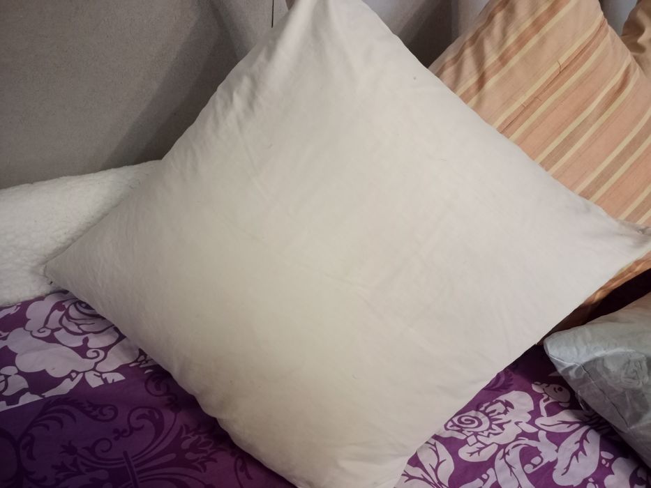 Гусяче пір'я ,скубане,  (3 подушки), вага чиста 6.1 кг  + БОНУС 55*55 з курячим пір'ям