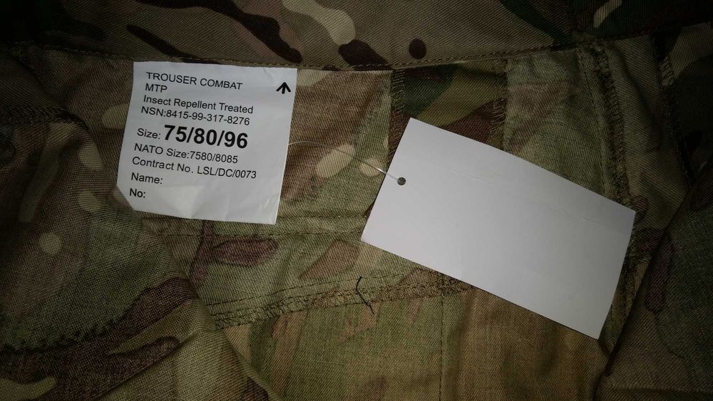 Spodnie wojskowe moro COMBAT NATO Wielka Brytania rozmiar M 75/80/96