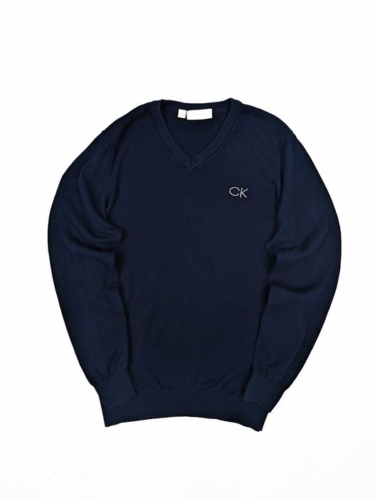 Calvin Klein granatowy sweter L
