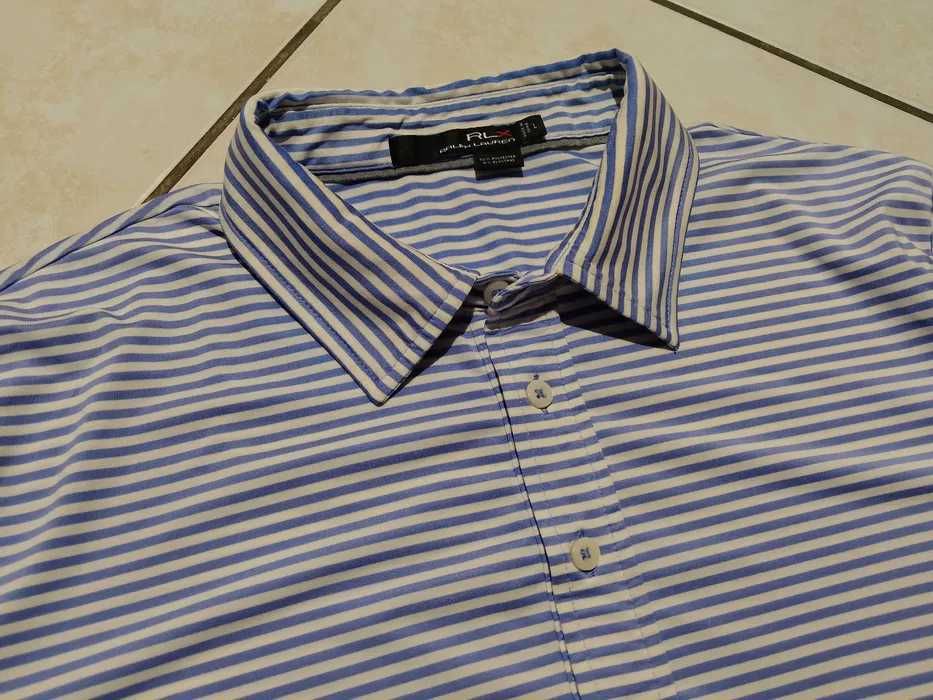 RALPH LAUREN RLX USA - NOWA! z LOGO Koszulka Polo Męska rozmiar XL