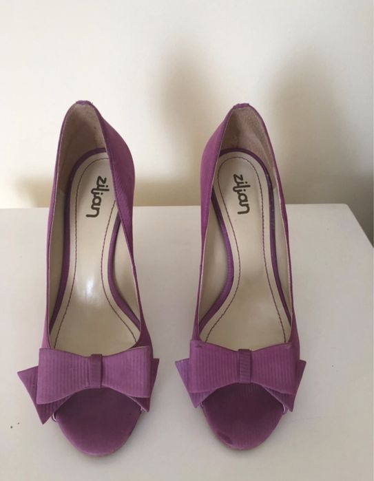 Sapatos salto alto Zilian, rosa claro/ lilás, Tam 38
