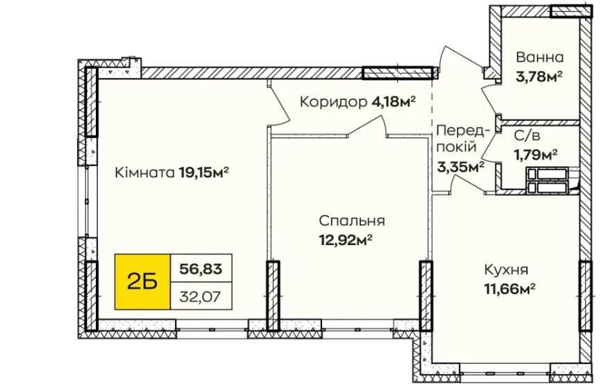 Двокімнатна під єОселю. Р-н Позняки. Сучасний ЖК