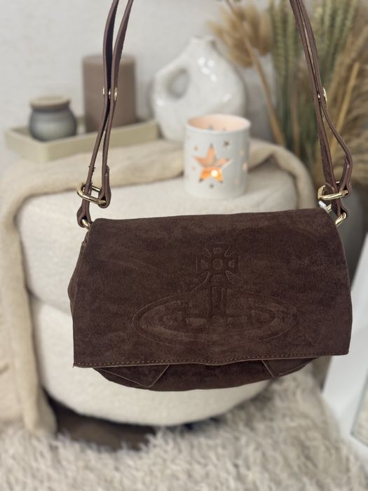 Жіноча сумка Vivienne Westwood Suede Shoulder Bag