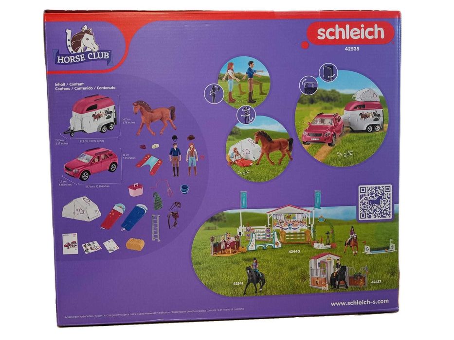 NOWY Zestaw SCHLEICH 42535 Samochód SUV z przyczepą do przewozu koni