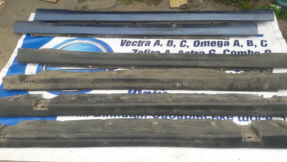 Пороги пластикові заглушки опель вектра б с астра G омега а б с зафира