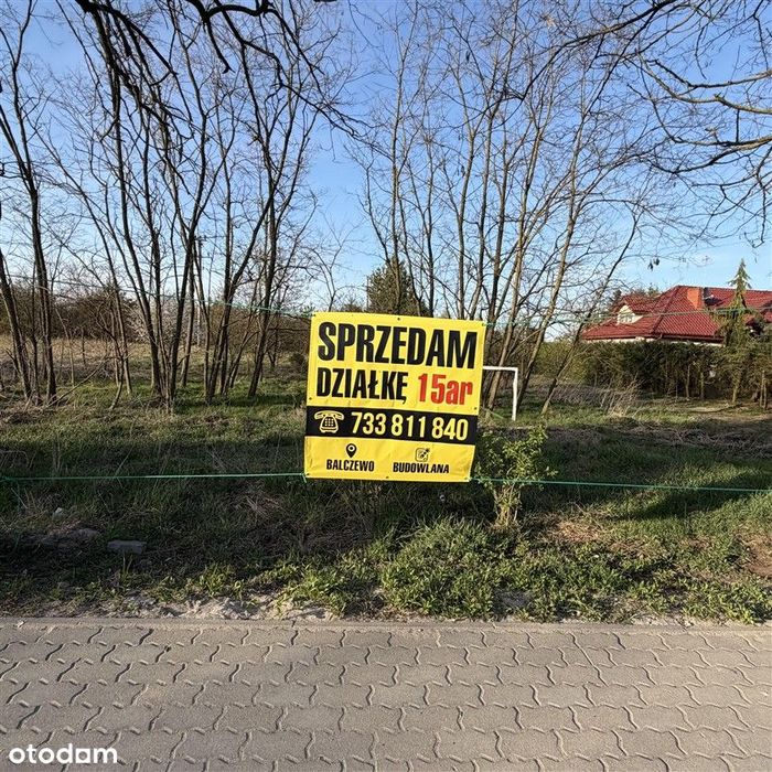 Działka budowlana, 1500 m2, blisko las, 15 min do miasta; BEZPOŚREDNIO