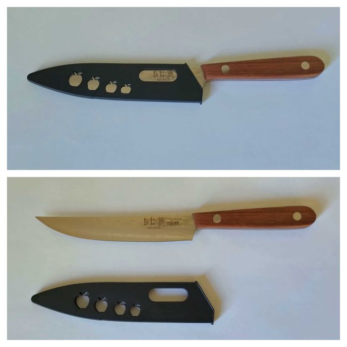 Стильный небольшой кухонный нож(нож для стейка)+ ПОДАРОК!(Подставка)