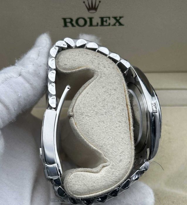 Clean Factory Rolex Datejust 41mm Jubilee Grey Dial, White Gold Fluted Bezel, 904L Steel, Best Edition 3235 Movement