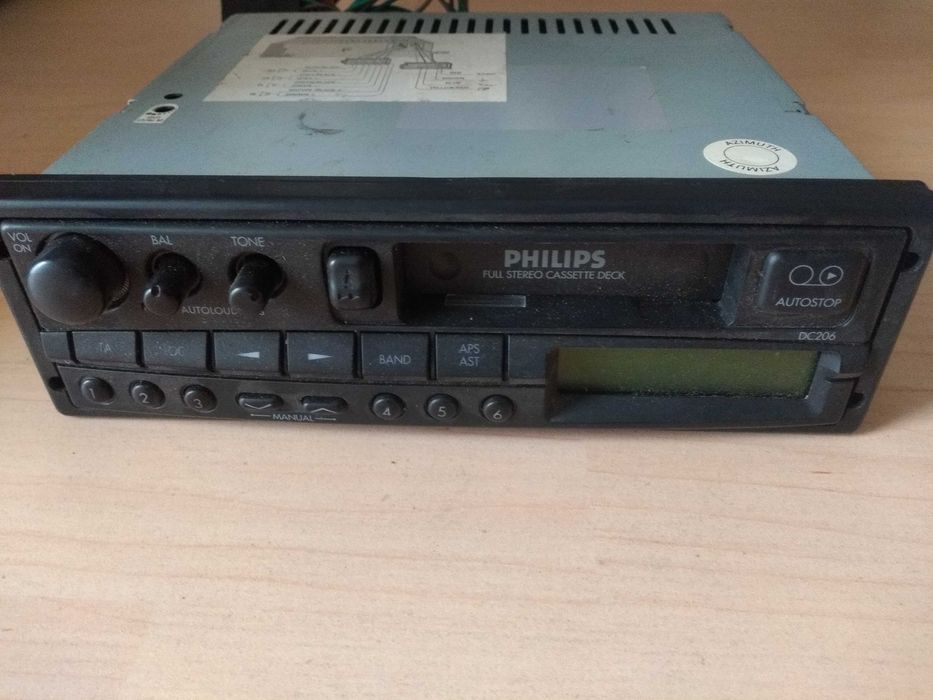 radioodtwarzacz kasetowy samochodowy philips dc206
