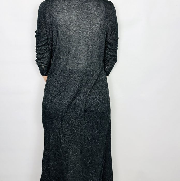 Czarny połyskujący długi kardigan XL 42 Dorothy Perkins