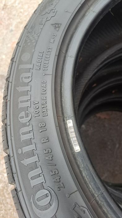4 x continental 245/45 18"
