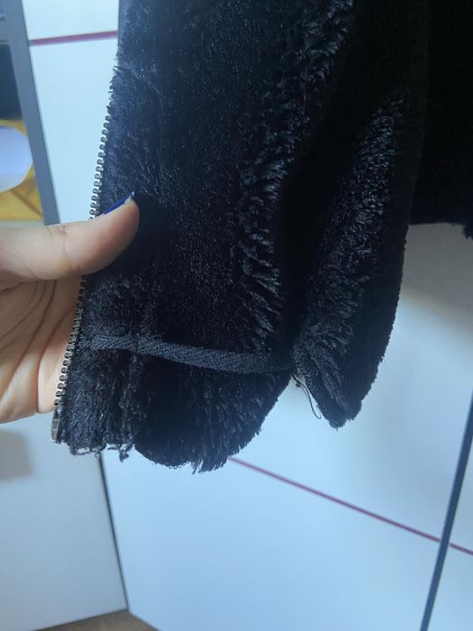 Czarne Futerko Kożuszek Sinsay M Viral Coquette Jesień Zima Hit