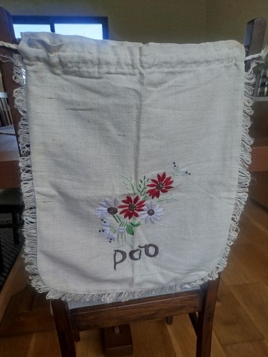 Saco de pão em linho.