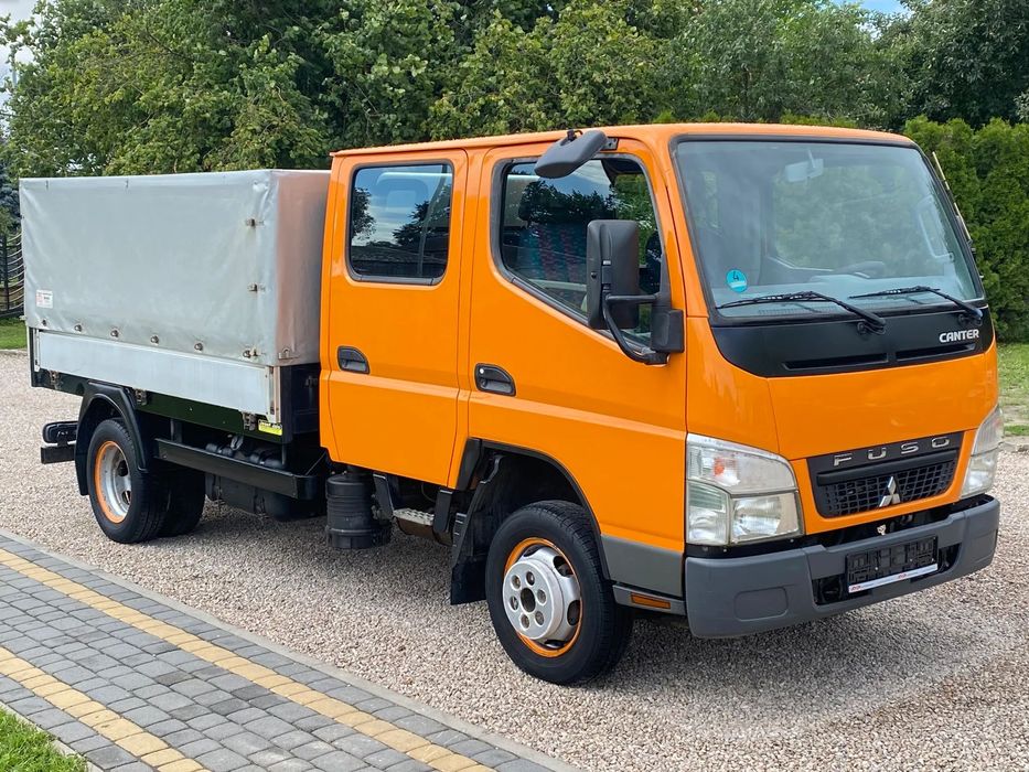 Mitsubishi Canter Fuso  6-osób_87Tys.km_Doka_3,5t_Skrzynia_Bliźniak_Zadbany_z Niemiec_Opłacony