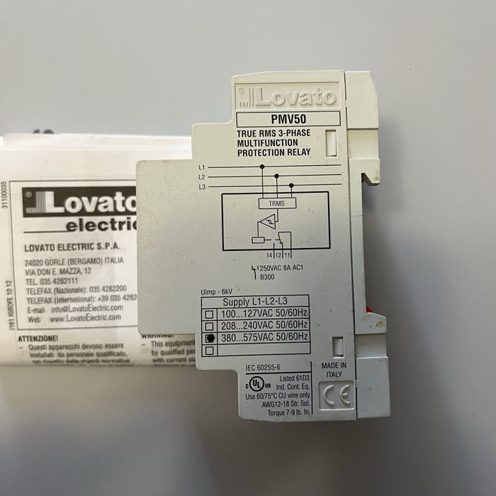 Реле контролю напруги PMV50A575 (3 фази, 380...575V AC , 1CO 8A)