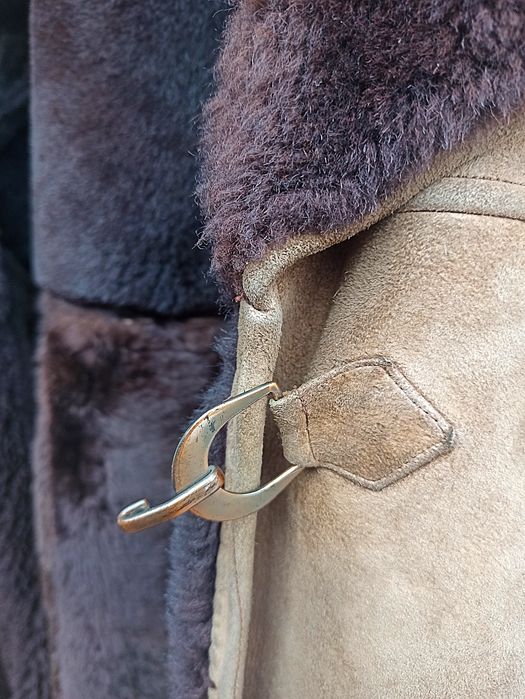 Kożuch męski brązowy uzywany