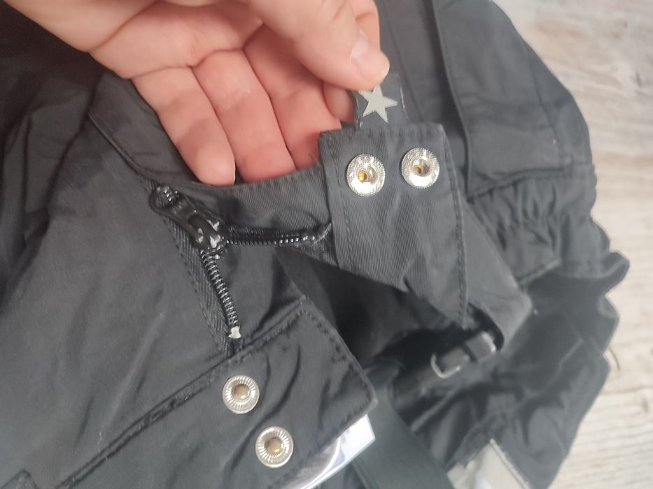 Fix 98 spodnie dziecięce zimowe narciarskie ocieplane szelki odblaski