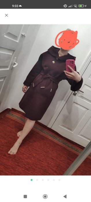 Кашемірове пальто демисезон 44-46